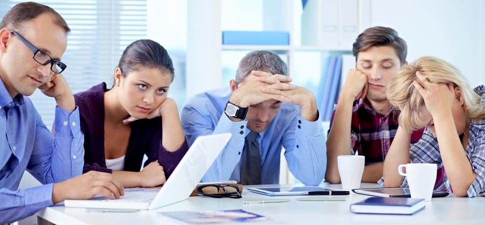 unhappy workers